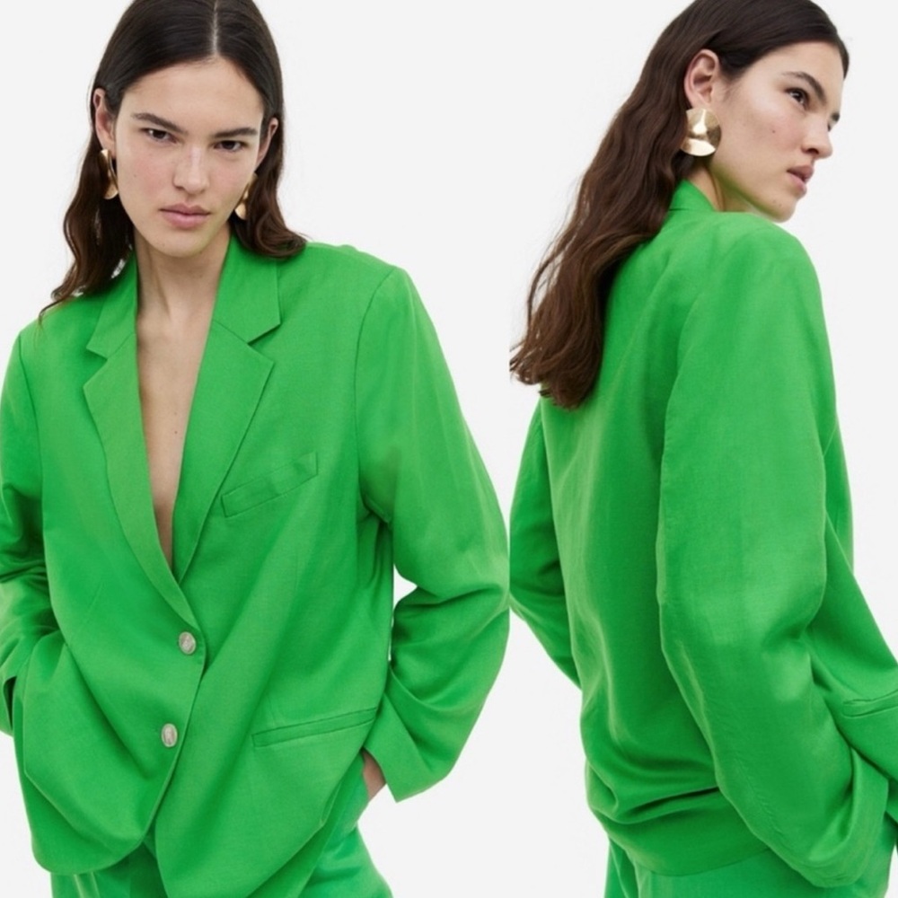 H&M LINEN BLAZER